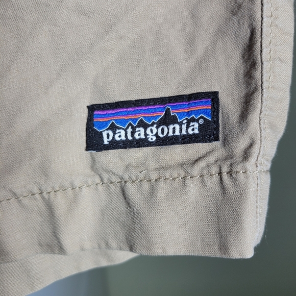 Patagonia lightweight all wear hemp shorts khaki beige tan neutral size 28 - Picture 3 of 7